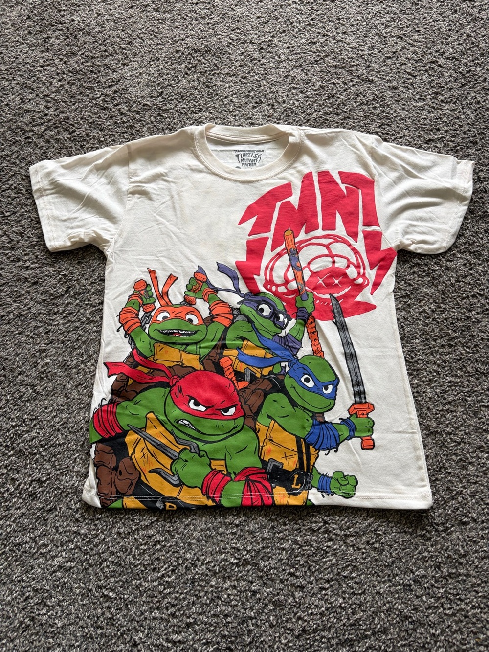 Teenage Mutant Ninja Turtles Boys' White Graphic Tee